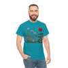 Wildflowers and a Red Rose, Graphic T-Shirts for Women, Floral Shirt, Womens Short Sleeve, Ladies Graphic Tees #5008TTS