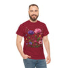 Wildflowers and Pink/Violet Roses, Graphic T-Shirts for Women, Floral Shirt, Womens Short Sleeve, Ladies Graphic Tees #5101TTS