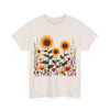 Sunflowers & Wildflowers, Graphic T-Shirts for Women, Floral Shirt, Womens Short Sleeve, Ladies Graphic Tees #5154TTS