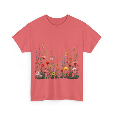 Wildflowers, Graphic T-Shirts for Women, Floral Shirt, Womens Short Sleeve, Ladies Graphic Tees #5104TTS