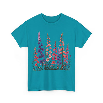 Wildflowers, Graphic T-Shirts for Women, Floral Shirt, Womens Short Sleeve, Ladies Graphic Tees #5118TTS