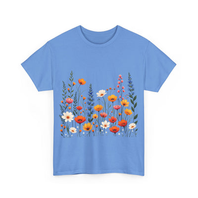 Wildflowers, Graphic T-Shirts for Women, Floral Shirt, Womens Short Sleeve, Ladies Graphic Tees #5110TTS