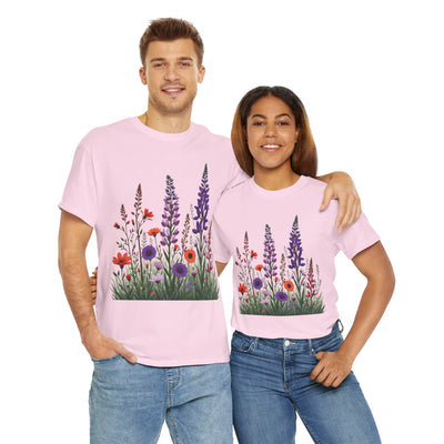 Wildflowers, Graphic T-Shirts for Women, Floral Shirt, Womens Short Sleeve, Ladies Graphic Tees #5125TTS