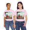 Have You Forgiven Your Ex?  Woman on Bench Looking at Waves, Forgiving T-Shirt, Forgiveness, Relationship Healing Top #5002STS