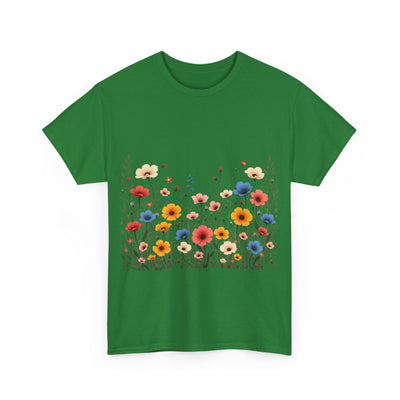 Wildflowers, Graphic T-Shirts for Women, Floral Shirt, Womens Short Sleeve, Ladies Graphic Tees #5106TTS