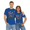 Wildflowers and Pink Roses, Graphic T-Shirts for Women, Floral Shirt, Womens Short Sleeve, Ladies Graphic Tees #5023TTS