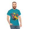 Wildflowers and Pink & Yellow Roses, Graphic T-Shirts for Women, Floral Shirt, Womens Short Sleeve, Ladies Graphic Tees #5138TTS