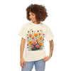 Wildflowers and Pink & Yellow Roses, Graphic T-Shirts for Women, Floral Shirt, Womens Short Sleeve, Ladies Graphic Tees #5140TTS