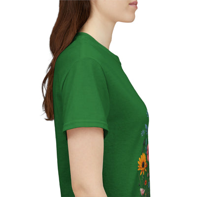 Wildflowers, Graphic T-Shirts for Women, Floral Shirt, Womens Short Sleeve, Ladies Graphic Tees #5115TTS