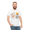Wildflowers and a Yellow Rose, Graphic T-Shirts for Women, Floral Shirt, Womens Short Sleeve, Ladies Graphic Tees #5010TTS
