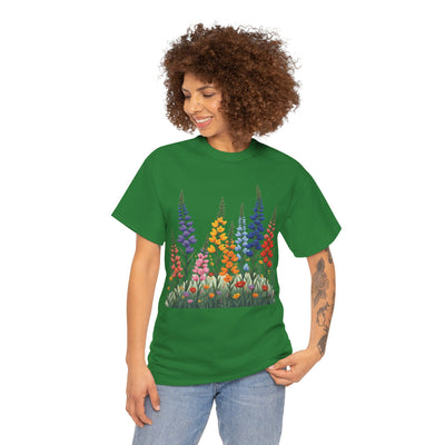 Wildflowers, Graphic T-Shirts for Women, Floral Shirt, Womens Short Sleeve, Ladies Graphic Tees #5120TTS