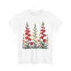 Wildflowers, Graphic T-Shirts for Women, Floral Shirt, Womens Short Sleeve, Ladies Graphic Tees #5123TTS