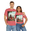 Have You Forgiven Your Ex?  Woman on Bench Looking at Waves, Forgiving T-Shirt, Forgiveness, Relationship Healing Top #5002STS