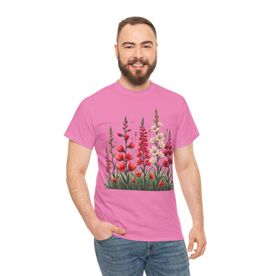 Wildflowers, Graphic T-Shirts for Women, Floral Shirt, Womens Short Sleeve, Ladies Graphic Tees #5122TTS