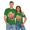 Wildflowers and Pink & Yellow Roses, Graphic T-Shirts for Women, Floral Shirt, Womens Short Sleeve, Ladies Graphic Tees #5145TTS