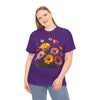 Wildflowers and Pink & Yellow Roses, Graphic T-Shirts for Women, Floral Shirt, Womens Short Sleeve, Ladies Graphic Tees #5147TTS