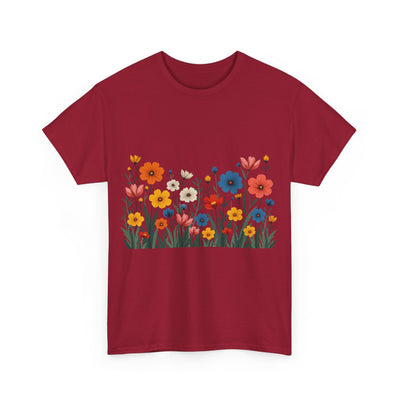 Wildflowers, Graphic T-Shirts for Women, Floral Shirt, Womens Short Sleeve, Ladies Graphic Tees #5112TTS