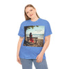 Have You Forgiven Your Ex?  Woman on Bench Looking at Waves, Forgiving T-Shirt, Forgiveness, Relationship Healing Top #5002STS