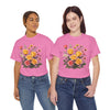 Wildflowers and Pink & Yellow Roses, Graphic T-Shirts for Women, Floral Shirt, Womens Short Sleeve, Ladies Graphic Tees #5137TTS