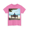 Have You Forgiven Your Ex?  Man on Bench Looking at Waves, Forgiving T-Shirt, Forgiveness, Relationship Healing Top #5005STS