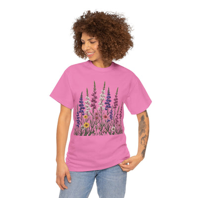 Wildflowers, Graphic T-Shirts for Women, Floral Shirt, Womens Short Sleeve, Ladies Graphic Tees #5124TTS