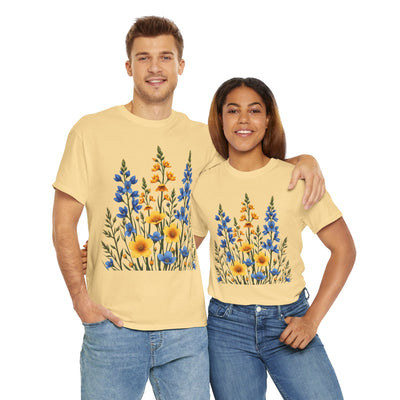 Wildflowers, Graphic T-Shirts for Women, Floral Shirt, Womens Short Sleeve, Ladies Graphic Tees #5121TTS