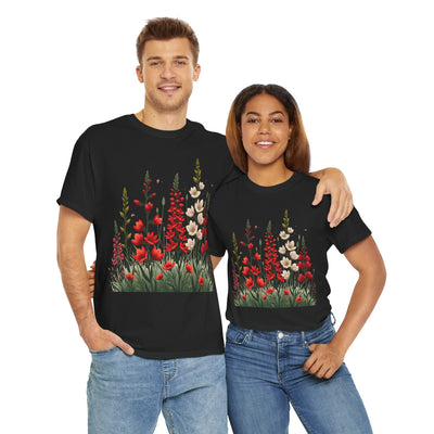 Wildflowers, Graphic T-Shirts for Women, Floral Shirt, Womens Short Sleeve, Ladies Graphic Tees #5122TTS