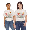 Wildflowers and Pink Roses, Graphic T-Shirts for Women, Floral Shirt, Womens Short Sleeve, Ladies Graphic Tees #5023TTS