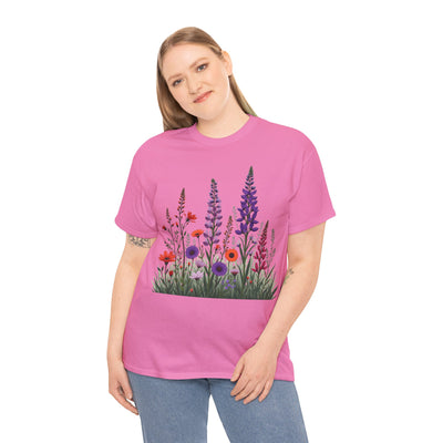 Wildflowers, Graphic T-Shirts for Women, Floral Shirt, Womens Short Sleeve, Ladies Graphic Tees #5125TTS