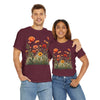Wildflowers and Orange Roses, Graphic T-Shirts for Women, Floral Shirt, Womens Short Sleeve, Ladies Graphic Tees #5045TTS