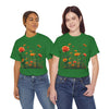 Wildflowers and Orange Roses, Graphic T-Shirts for Women, Floral Shirt, Womens Short Sleeve, Ladies Graphic Tees #5046TTS