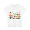 Wildflowers, Graphic T-Shirts for Women, Floral Shirt, Womens Short Sleeve, Ladies Graphic Tees #5114TTS