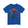Wildflowers and a Red Rose, Graphic T-Shirts for Women, Floral Shirt, Womens Short Sleeve, Ladies Graphic Tees #5007TTS