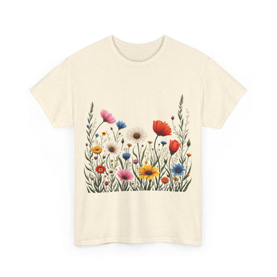 Wildflowers, Graphic T-Shirts for Women, Floral Shirt, Womens Short Sleeve, Ladies Graphic Tees #5109TTS