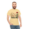 Wildflowers and a Red Rose, Graphic T-Shirts for Women, Floral Shirt, Womens Short Sleeve, Ladies Graphic Tees #5008TTS
