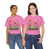 Wildflowers and Orange Roses, Graphic T-Shirts for Women, Floral Shirt, Womens Short Sleeve, Ladies Graphic Tees #5045TTS