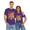 Wildflowers and Pink & Yellow Roses, Graphic T-Shirts for Women, Floral Shirt, Womens Short Sleeve, Ladies Graphic Tees #5144TTS