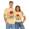 Wildflowers and a Red Rose, Graphic T-Shirts for Women, Floral Shirt, Womens Short Sleeve, Ladies Graphic Tees #5007TTS