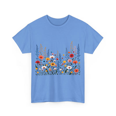 Wildflowers, Graphic T-Shirts for Women, Floral Shirt, Womens Short Sleeve, Ladies Graphic Tees #5107TTS