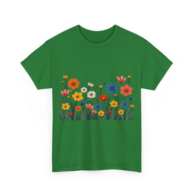 Wildflowers, Graphic T-Shirts for Women, Floral Shirt, Womens Short Sleeve, Ladies Graphic Tees #5112TTS