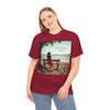Have You Forgiven Your Ex?  Woman on Bench Looking at Waves, Forgiving T-Shirt, Forgiveness, Relationship Healing Top #5002STS
