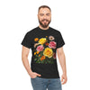 Wildflowers and Pink & Yellow Roses, Graphic T-Shirts for Women, Floral Shirt, Womens Short Sleeve, Ladies Graphic Tees #5148TTS