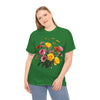 Wildflowers and Pink & Yellow Roses, Graphic T-Shirts for Women, Floral Shirt, Womens Short Sleeve, Ladies Graphic Tees #5138TTS