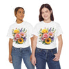 Wildflowers and Pink & Yellow Roses, Graphic T-Shirts for Women, Floral Shirt, Womens Short Sleeve, Ladies Graphic Tees #5145TTS