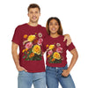 Wildflowers and Pink & Yellow Roses, Graphic T-Shirts for Women, Floral Shirt, Womens Short Sleeve, Ladies Graphic Tees #5148TTS
