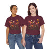 Wildflowers and Pink Roses, Graphic T-Shirts for Women, Floral Shirt, Womens Short Sleeve, Ladies Graphic Tees #5023TTS