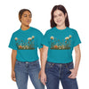 Wildflowers and White Roses, Graphic T-Shirts for Women, Floral Shirt, Womens Short Sleeve, Ladies Graphic Tees #5039TTS