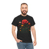 Wildflowers and a Red Rose, Graphic T-Shirts for Women, Floral Shirt, Womens Short Sleeve, Ladies Graphic Tees #5007TTS