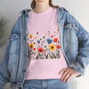 Wildflowers, Graphic T-Shirts for Women, Floral Shirt, Womens Short Sleeve, Ladies Graphic Tees #5114TTS
