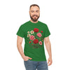 Wildflowers and Pink & Red Roses, Graphic T-Shirts for Women, Floral Shirt, Womens Short Sleeve, Ladies Graphic Tees #5134TTS